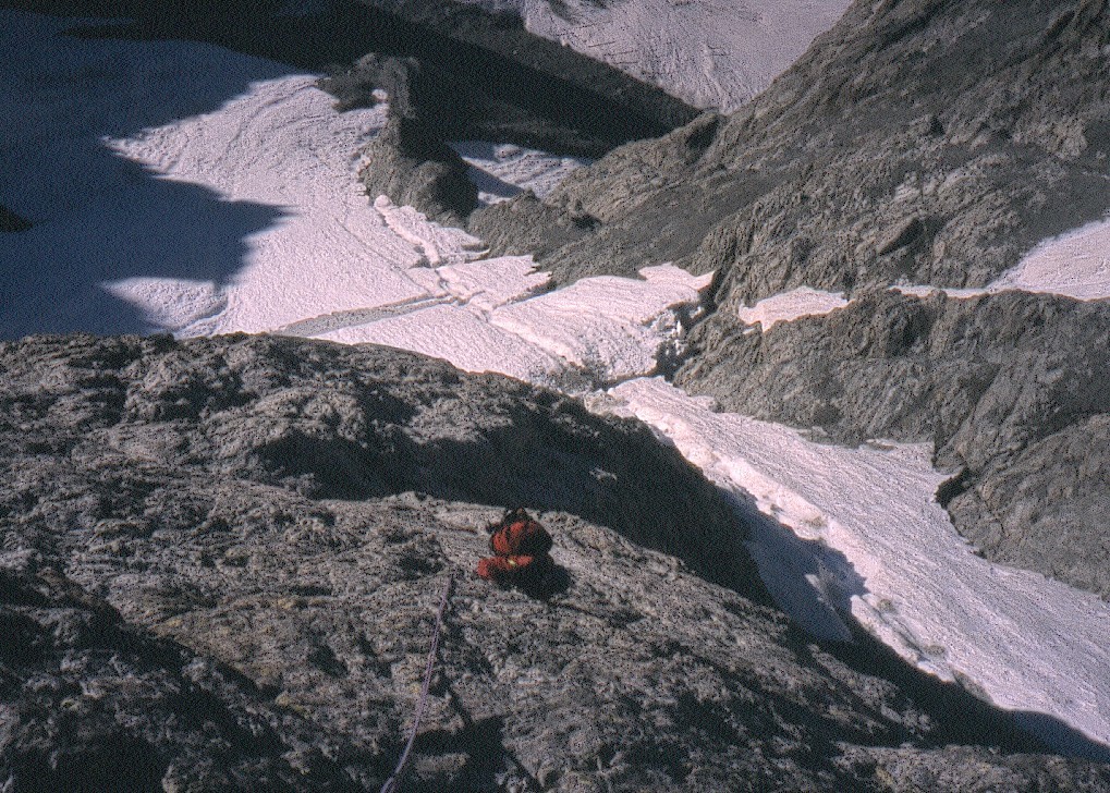 Départ du pilier S de Barre Noire