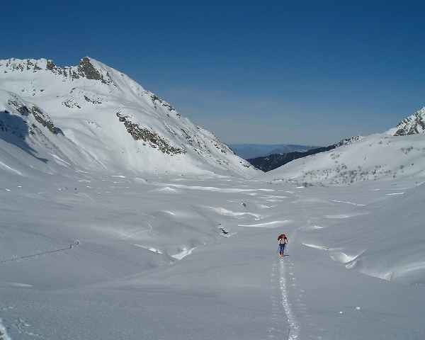 Pointe de l'Aup du Pont: Face Nord-Ouest.