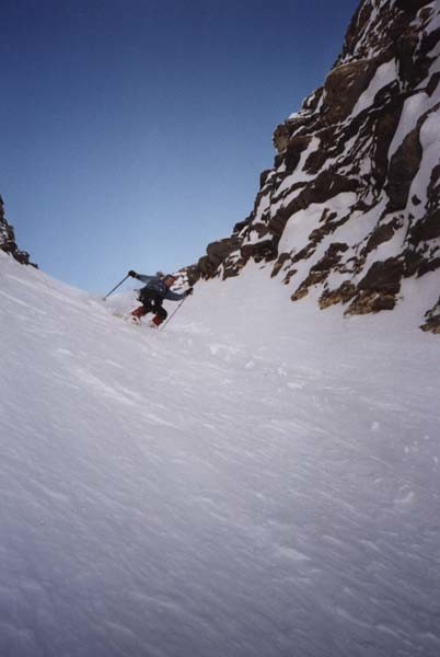 Pic Est de la Font Sancte: couloir en 'S'