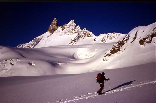 Sur le glacier des Aiguilles Rouges
