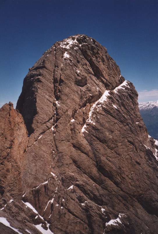 Aiguille Septentrionale d'Arves - face Sud - corne Nord