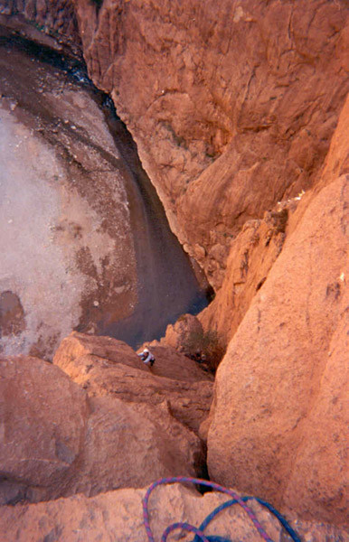 Deuxième longueur de l'aiguille du Gué