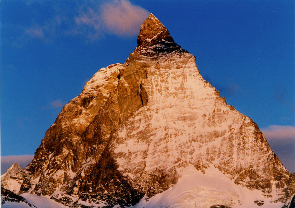 Lever du soleil sur le Cervin
