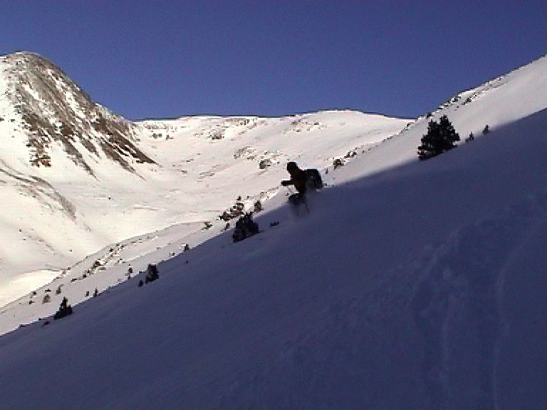 Erik le Rouge dans la poudre du Puigmal 16 12 2001