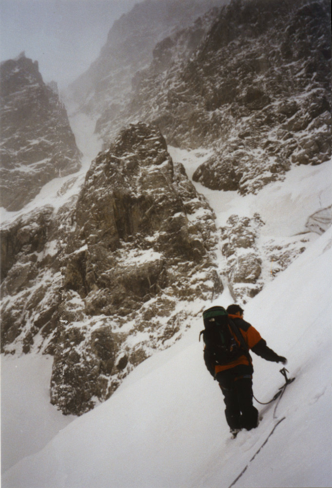 Couloir dérobé au pic Coolidge