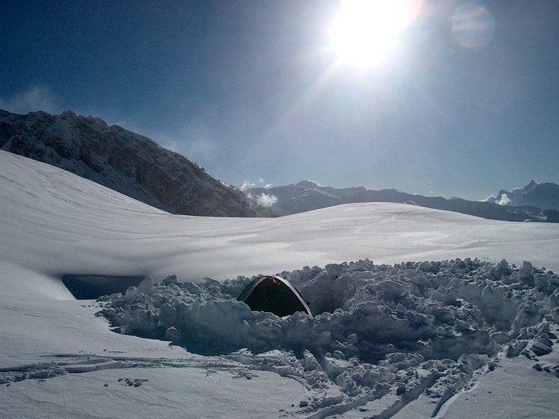 Bivouac sous l'Avouille