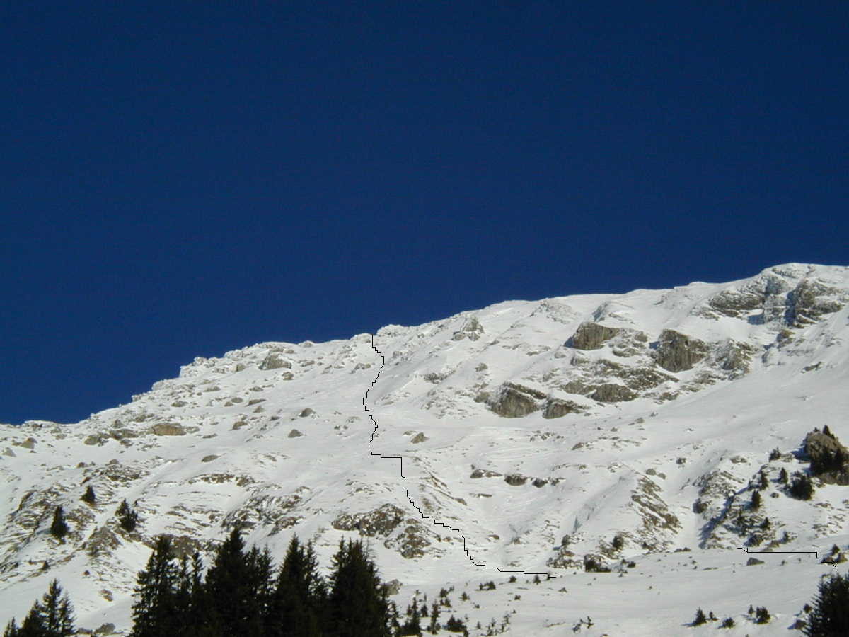 Grange - Face Sud-Ouest (Itinéraire)