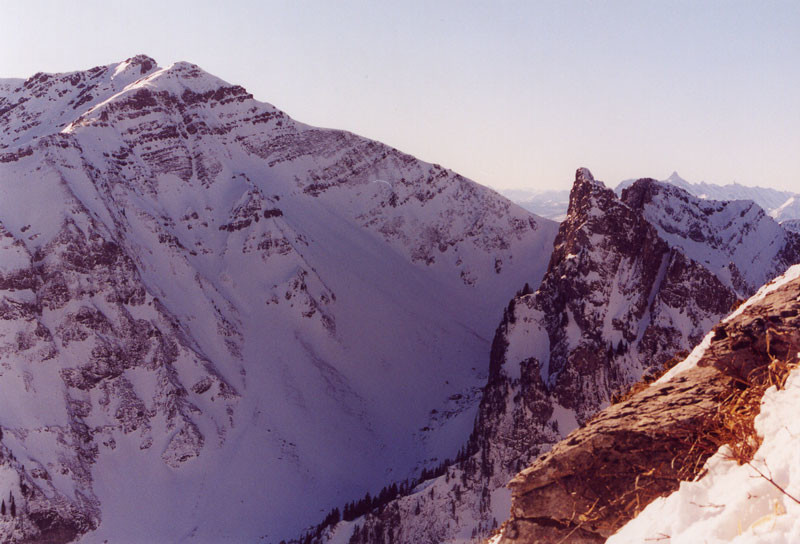 Face NO de Tavaneuse et couloir N du Brion