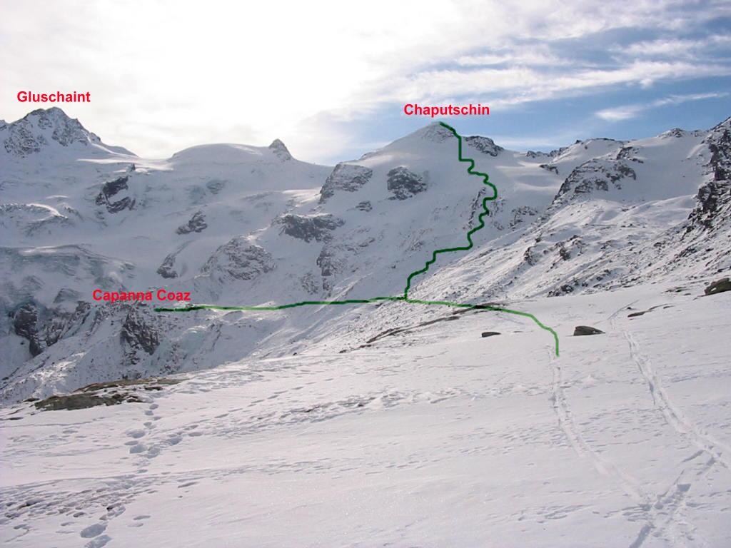 Itinerario al Chaputschin e Chamanna Coaz