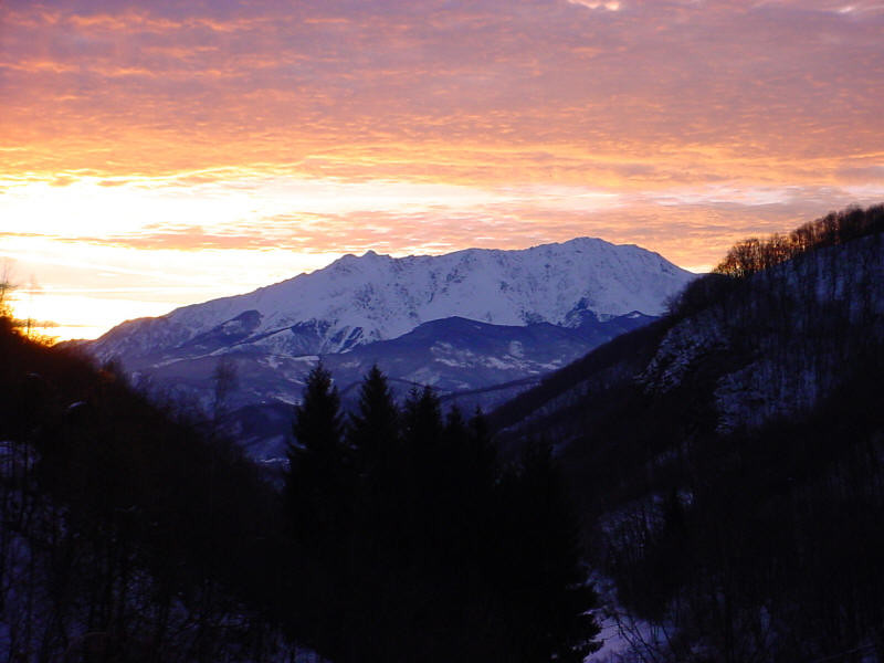 Monte Besimauda all'alba