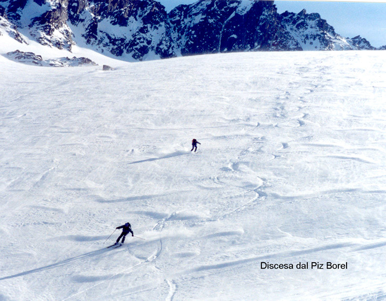 Discesa dal Piz Borel