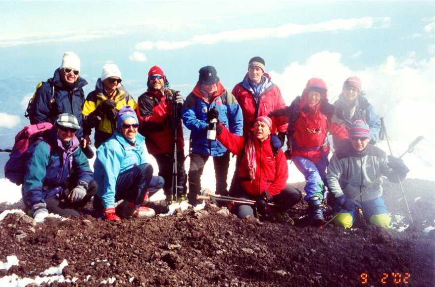 Sulla cima dell'Etna