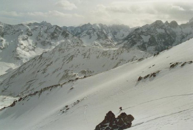 dans la face, au pic blanc du galibier