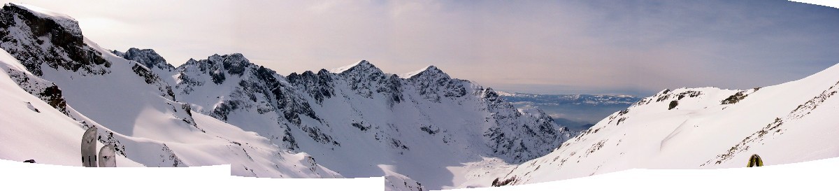 Vue panoramique prise du Col de Roche Noire