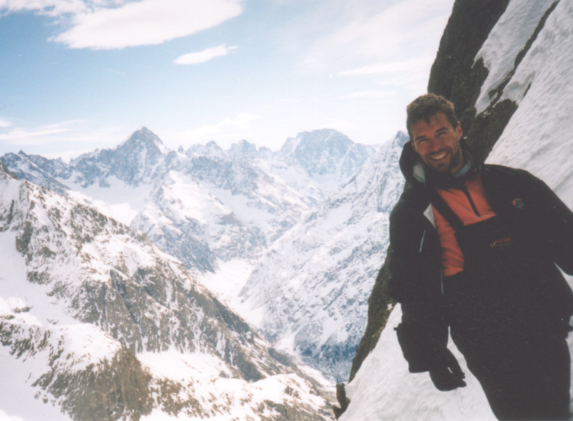 col du Plat, face aux Ecrins