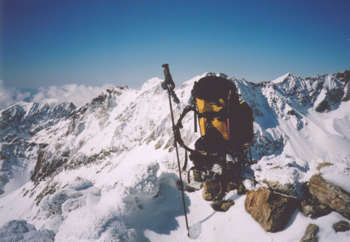 Au sommet de la cime Agnel