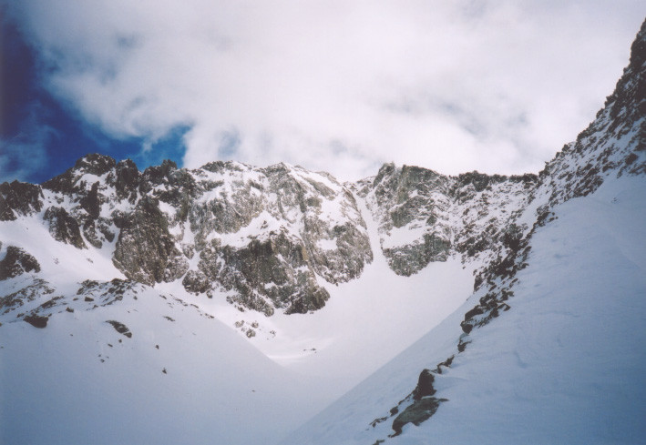 Le couloir Nord de l'Agnel vu d'en face