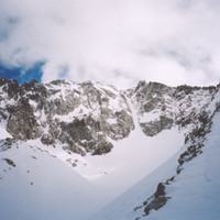 Le couloir Nord de l'Agnel vu d'en face