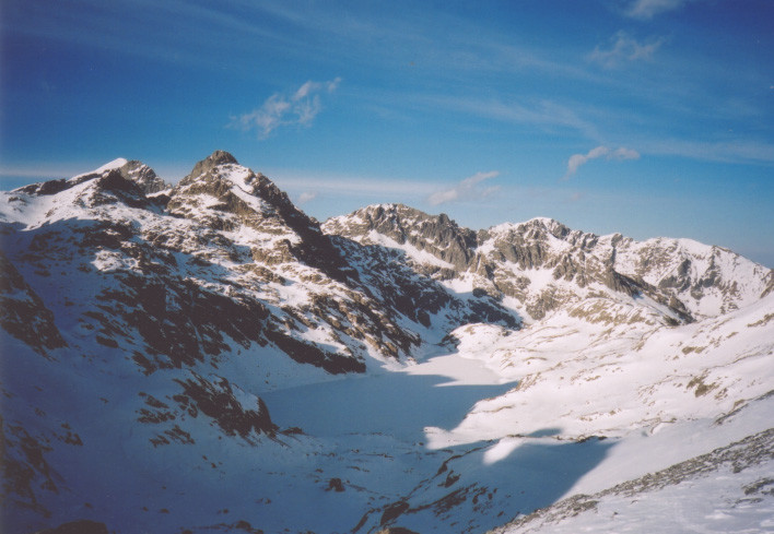 Le lac du Basto depuis la besse de Valmasque