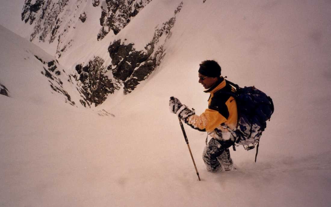 Descente de la bréche Cordier