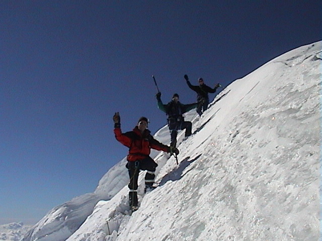 Mönch (4107m), peu avant le sommet