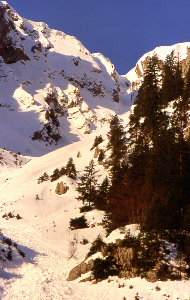 Couloir de Chevenne au Mont Chauffé