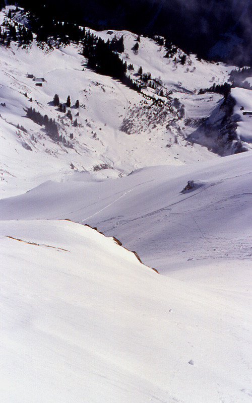 Départ de la Face E de Grange
