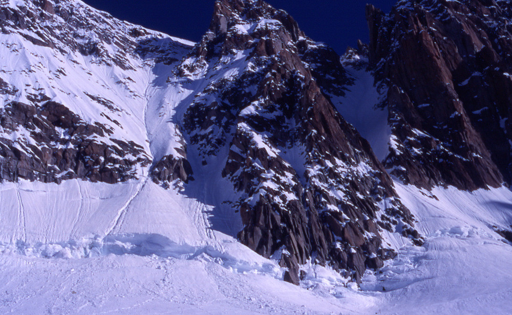 Couloirs Whymper et du Col armand Charlet à la Verte