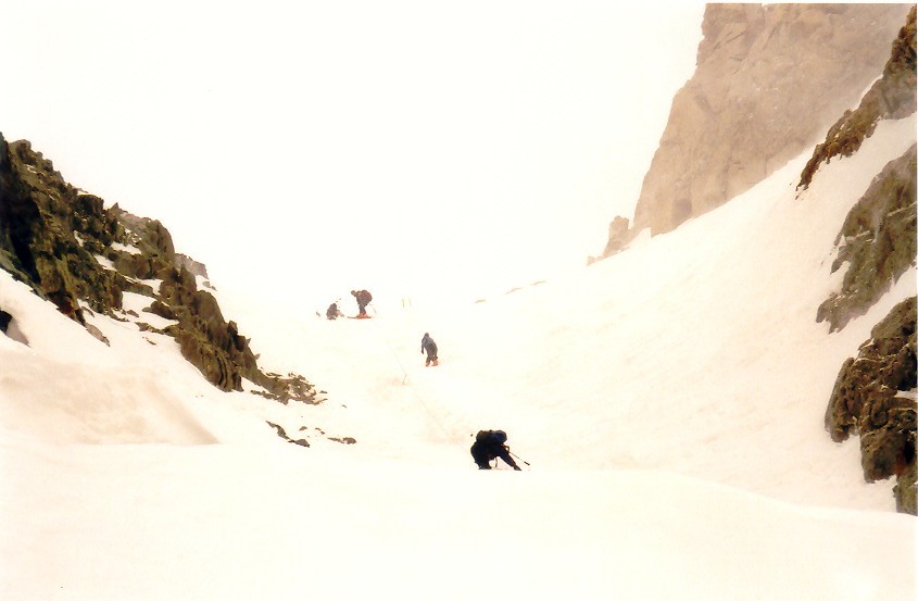 Descente coté NE du col du Chardonnet