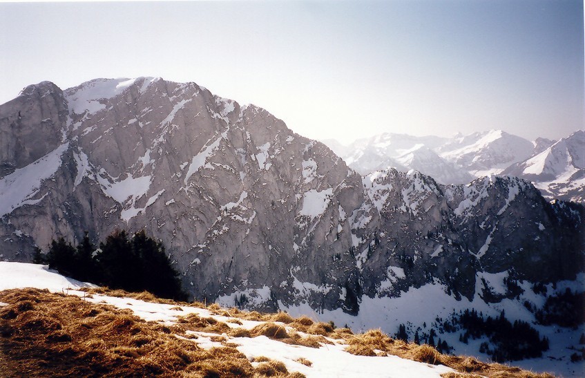 Cornettes de Bise depuis la Pointe de Lachau