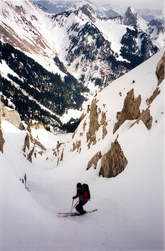 Couloir de Chevenne - Alex prêt à l'attaque !