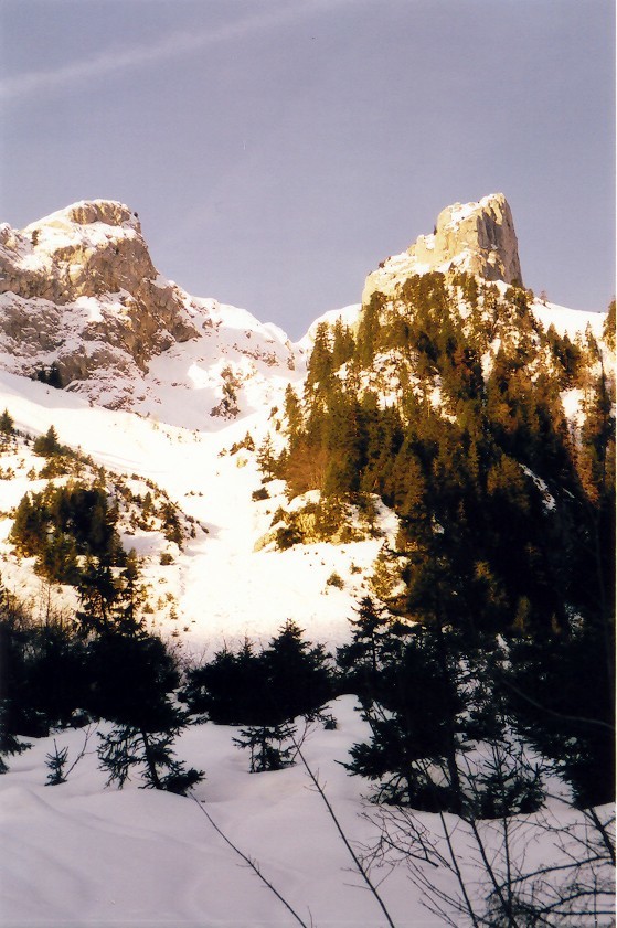 Couloir de Chevenne au Mont Chauffé