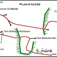 PLan d'accès Falaise de Malvaux