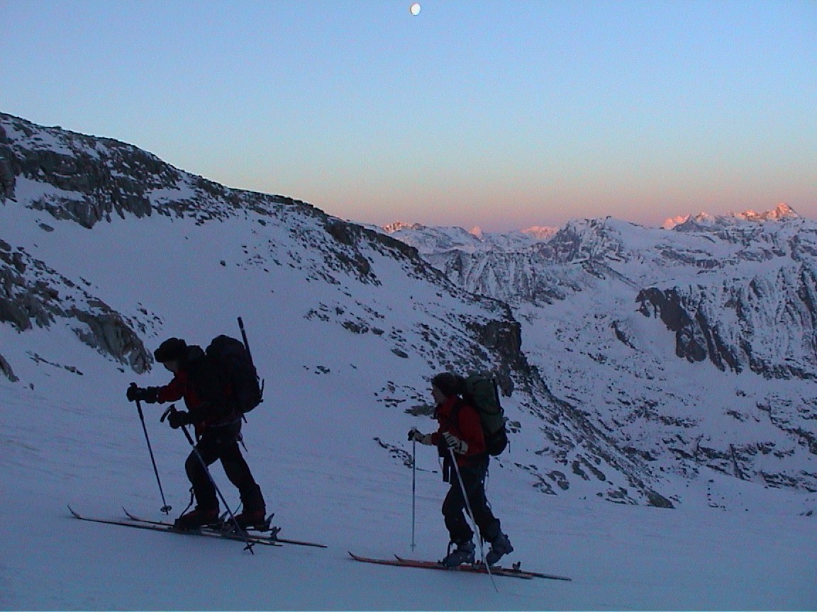 Levé de soleil en montant