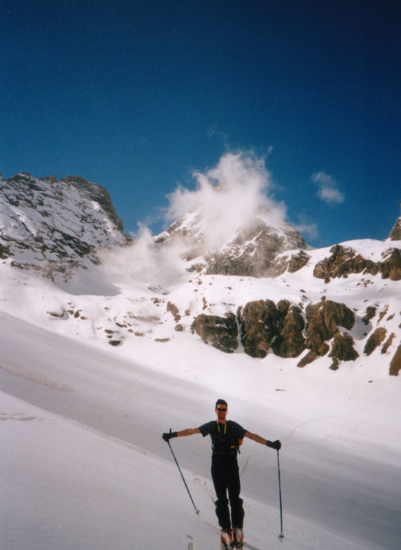 Descente dans la Combe des Aiguilles
