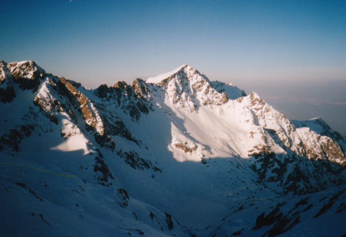 La face Nord de la Grande Lance de Domène, vue du col de Roche Noire