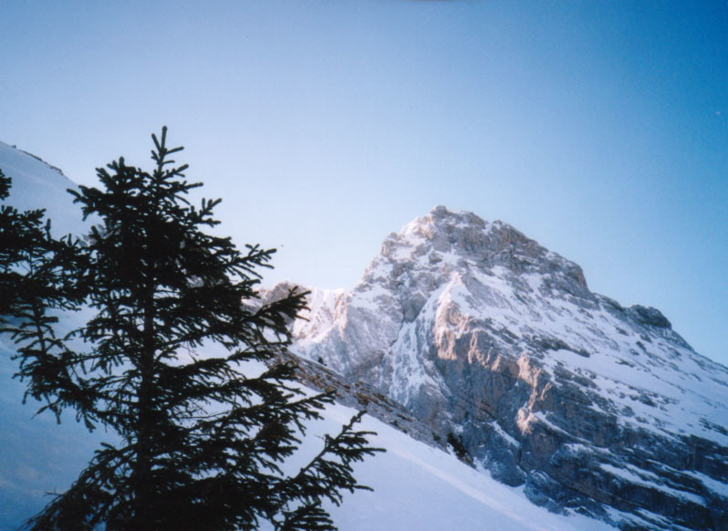 La mamule, en montant la face Ouest du Mont Charvet