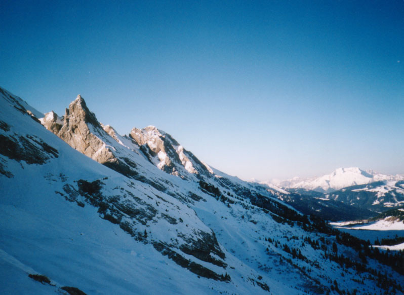 La petite Miaz, vue depuis la face Ouest du Charvet