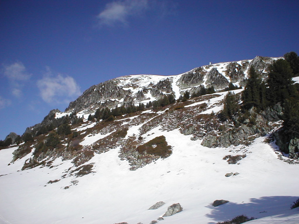 Le croissant nord de chamrousse vu du bas