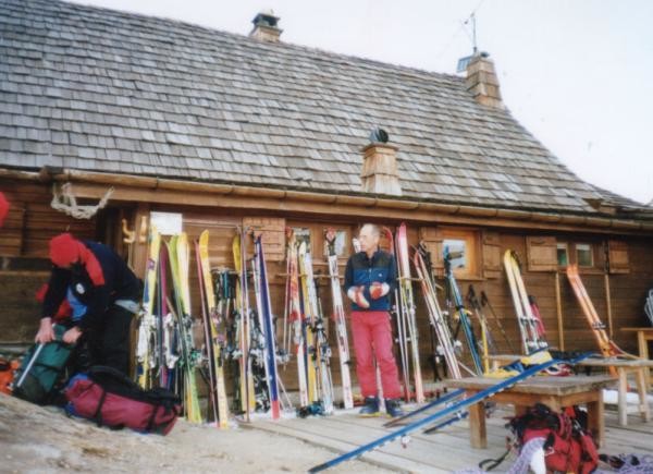 Francois et les skis sont impatients de partir