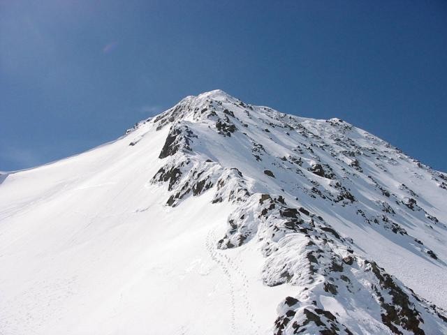 La cresta terminale della Punta Saldura