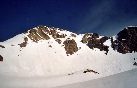 Le versant sud du Rocher Blanc