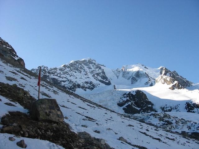 Bernina e Scersen dalla capanna Tschierva