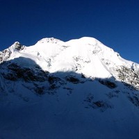 Piz Roseg dal Naso di Ghiaccio dello Scerscen