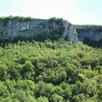 Panoramique de Buoux depuis le secteur du mur Zappa