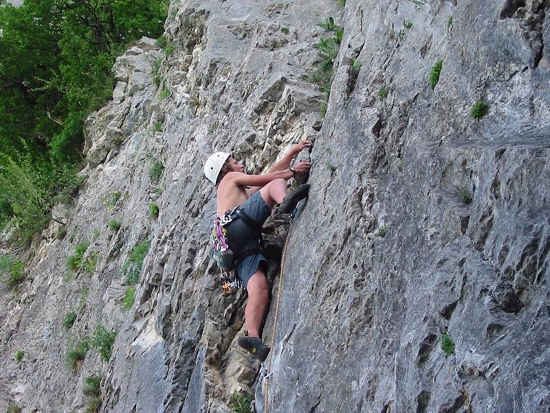 Grimpe au secteur initiation