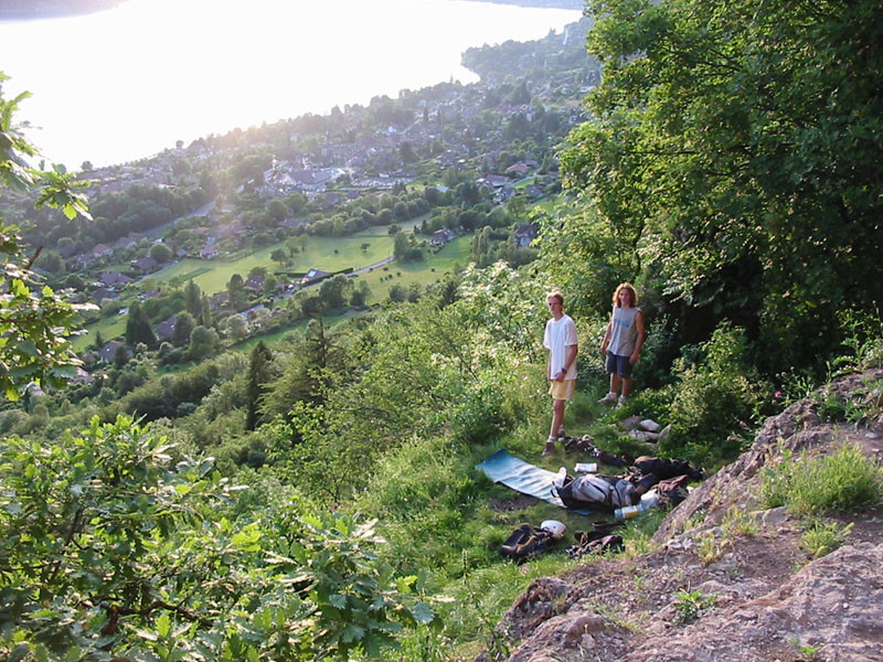 Bivouac au secteur "Grotte des Sarrasins"