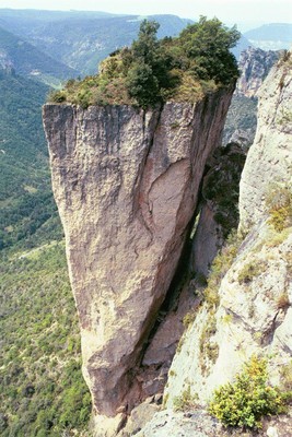 La roche décollée - Gorges de la Jonte La roche décollée - Gorges de la Jonte