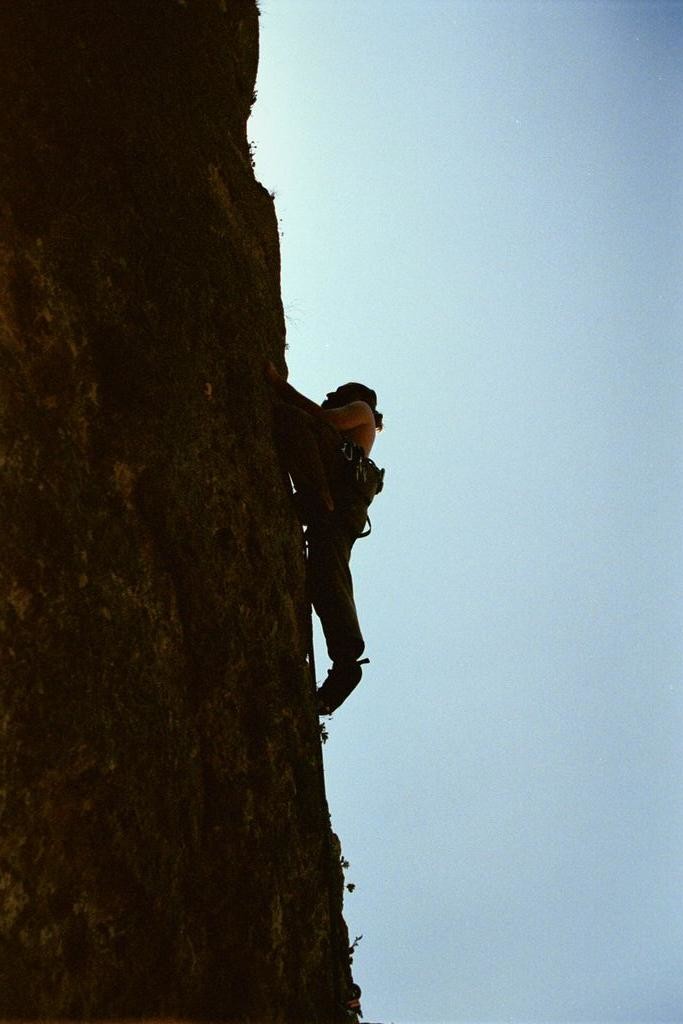 Sur l'arête ouest - Gorges de la Jonte