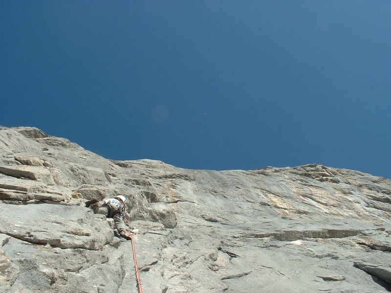 Escalade sur le rocher des Aravis
